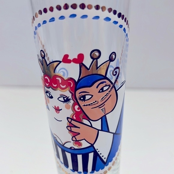 Petra Peschkes Ritzenhoff King and queen beer glass Germany Vintage - Picture 2 of 5